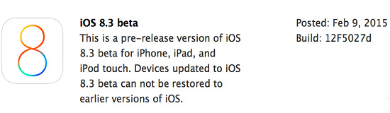 iOS 8.3開測(cè)：蘋果支付功能要來中國(guó)