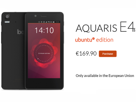 售價(jià)約1120元 首款Ubuntu手機(jī)歐洲上市