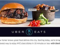 十分鐘外賣上門 Uber送餐服務(wù)殺進(jìn)紐約