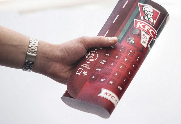 肯德基一次性藍牙鍵盤，讓你吃薯條也可以發(fā)信息！