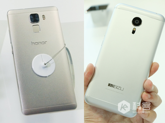 全金屬機(jī)身 售價(jià)差不多 魅族MX5和榮耀7選哪個(gè)