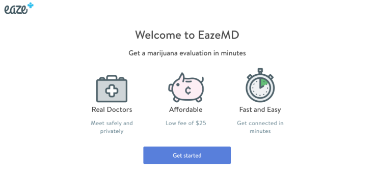  EazeMD一推出，獲得大麻似乎更容易了