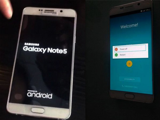 三星Note 5開(kāi)機(jī)畫(huà)面曝光 或?qū)?月21日開(kāi)賣