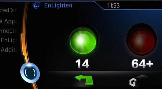 開寶馬用iPhone，就能在儀表盤看紅綠燈