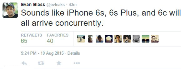 大驚喜！iPhone 6c將和6s/6s Plus一同登場