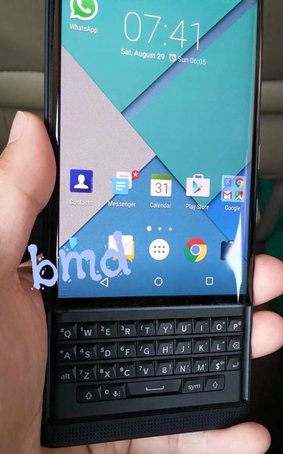 黑莓安卓真機曝光，售價或將突破5000元