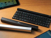 LG推卷軸式藍(lán)牙鍵盤(pán)，可兼容智能手機(jī)和平板