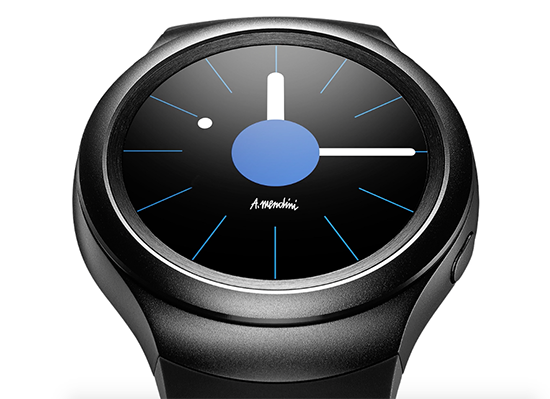 顏值挺高 三星首款圓形智能手表Gear S2發布 