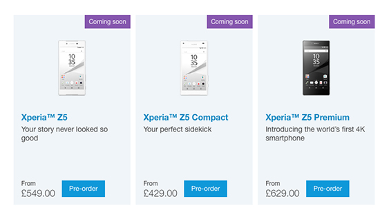 索尼Xperia Z5跑分首曝 差點(diǎn)突破6萬大關(guān)