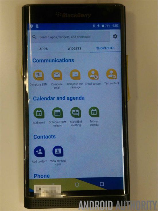 原生安卓？黑莓Venice安卓機再曝光