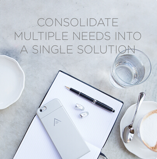 Skybuds運(yùn)動(dòng)耳機(jī)，結(jié)合iPhone手機(jī)殼充電