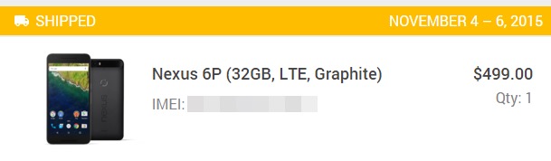 終于等到你！消息稱Nexus 6P已經(jīng)發(fā)貨