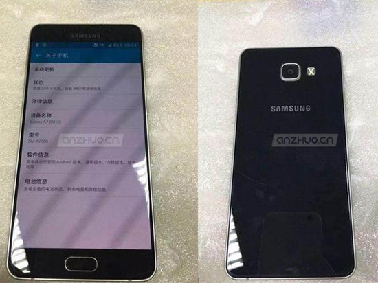 正面撞臉魅族？2016款三星A5/A7曝光