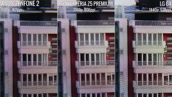 測試結果：索尼Z5 Premium的4K屏幕沒啥卵用？