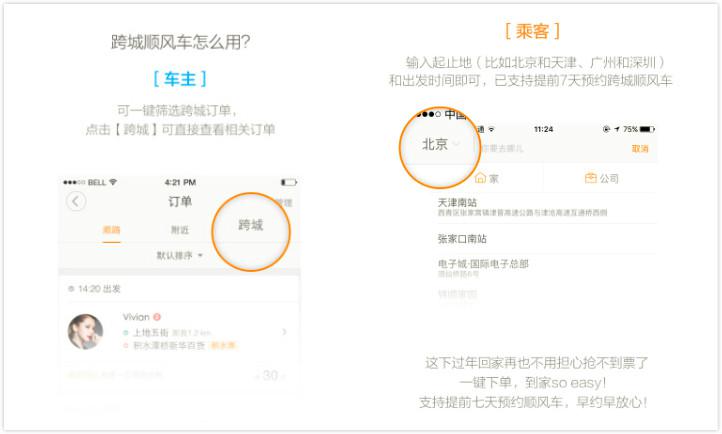 滴滴順風(fēng)車加入春運大戰(zhàn)，與12306搶客