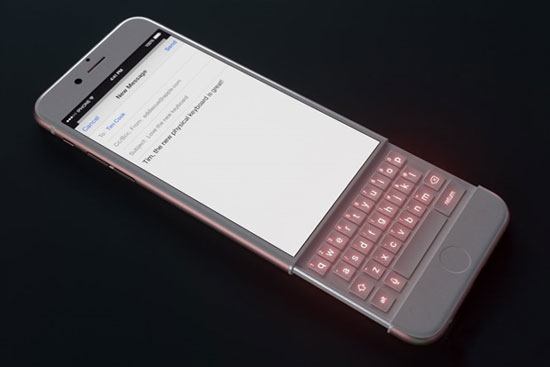 iPhone 6s加入物理全鍵盤？炫酷極了！