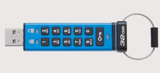 隱私不怕泄露了！金士頓推物理密碼鎖U盤