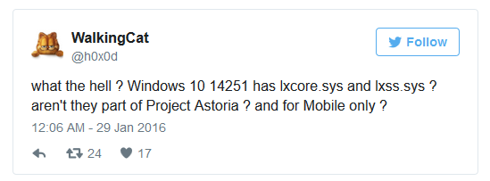大陰謀？微軟Win 10暗藏神秘Linux子系統(tǒng)！