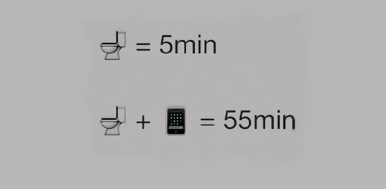 騷年們！讓手機盡量遠(yuǎn)離廁所吧