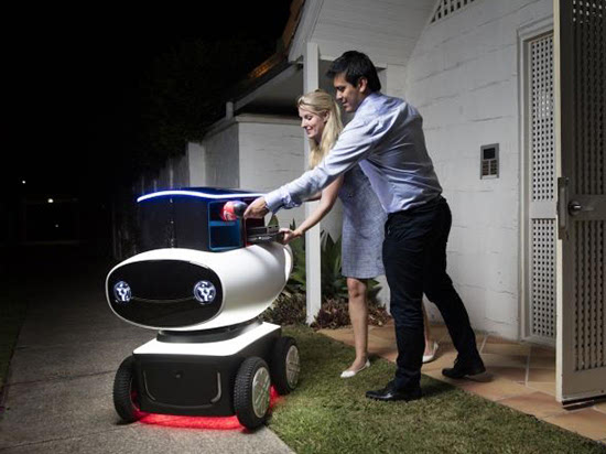 視頻：披薩小哥要失業(yè)了 全球首款送外賣(mài)機(jī)器人面世