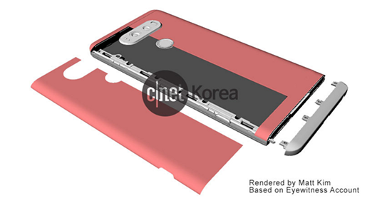 LG V20渲染圖曝光：拋棄模塊化設(shè)計