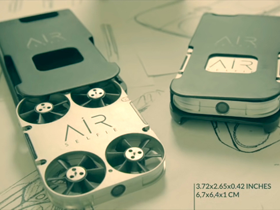 朋友圈自拍神器：能飛翔的手機(jī)殼AirSelfie