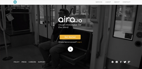 Aira人工智能眼鏡給盲人打造一雙“不盲雙眼” 