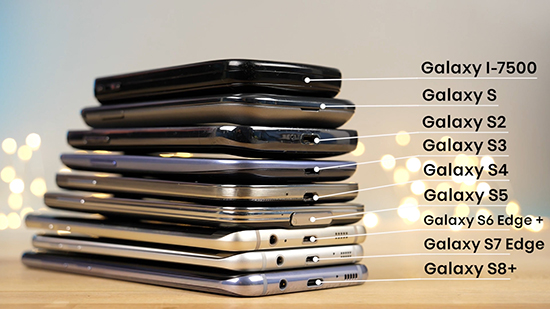三星Galaxy1-9代對比:這是安卓手機行業(yè)縮影