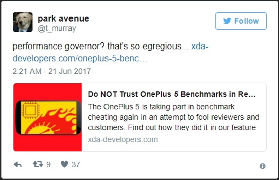 跑分太高也是錯？一加5跑分優(yōu)化行為被指不公平