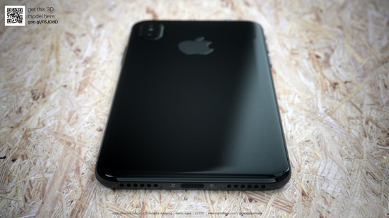 不出意外iPhone 8就是長(zhǎng)這樣了：全面屏驚艷 額頭開(kāi)孔感人