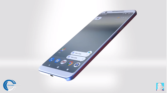 谷歌Pixel 2 XL渲染視頻曝光：首發(fā)安卓8.0+多彩配色