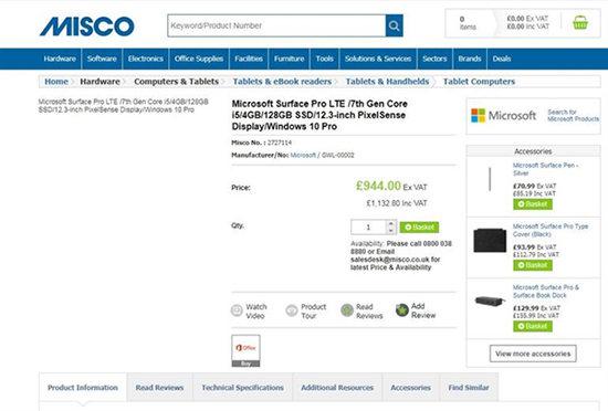豬隊(duì)友助攻！新款Surface Pro LTE版曝光：除了價(jià)格，提升不大