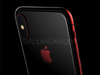 iPhone X新配色渲染圖曝光：紅黑撞色設計，有點騷氣