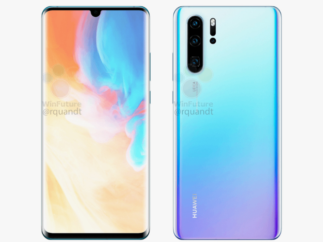 華為P30 Pro屏幕細節(jié)曝光：雙曲面珍珠屏助陣 標配屏幕指紋