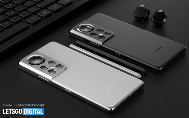 三星Galaxy S22 Ultra渲染圖：奧林巴斯后置2億主攝搶眼！