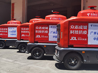 廣州科技抗疫又增新力量！電信5G+智能無人車深入一線