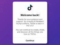 鬧劇這就結(jié)束了？關(guān)停僅僅14個(gè)小時(shí)！TikTok光速?gòu)?fù)活